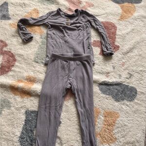 Kyte BABY Ribbed Henley Bamboo Kids  Set 3T